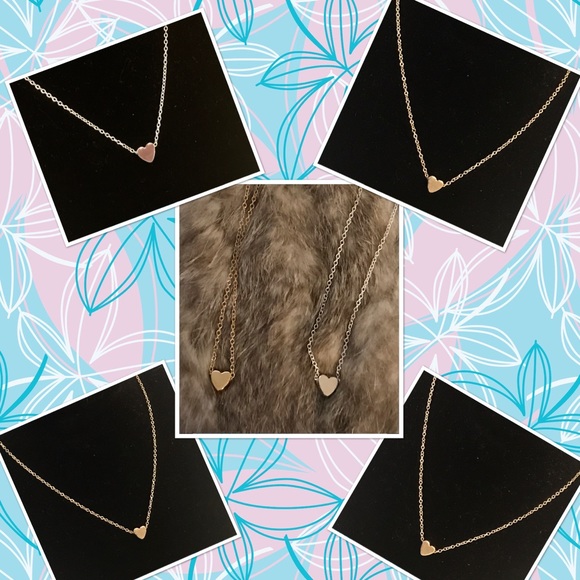 Foxy Farm Designs Jewelry - TINY HEART NECKLACES. SILVER & GOLD